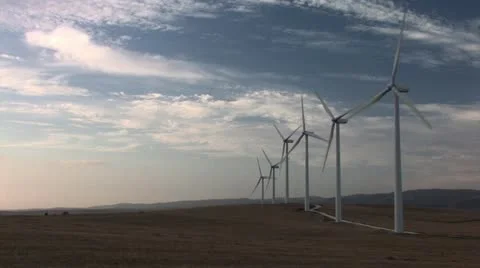 Wind Turbines 01 Vídeo Stock 15833590