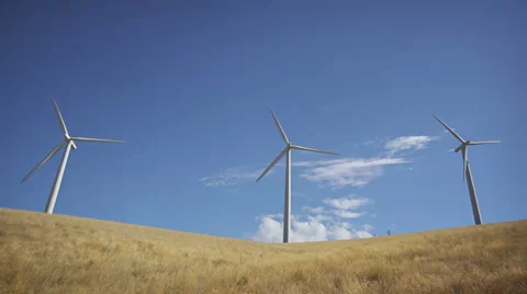 Wind turbines 010 Stock Footage 1117847