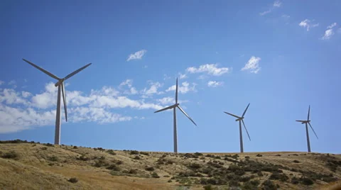 Wind turbines 013 Stock Footage 1115109