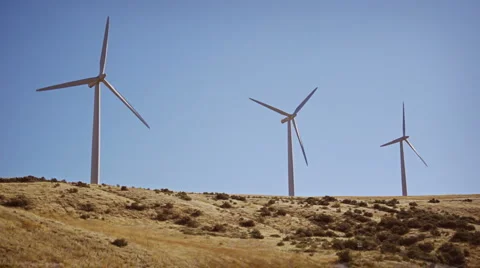 Wind turbines 014 Stock Footage 1112156