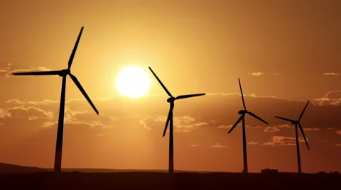 Wind turbines 07 Video stock 1094973