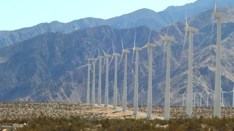 Wind Turbines 10 Stock Footage 8942993
