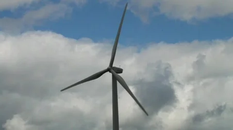 Wind Turbines (2) Video Stock Footage 838680
