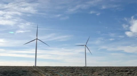 Wind Turbines 4k Stock Footage 48469236