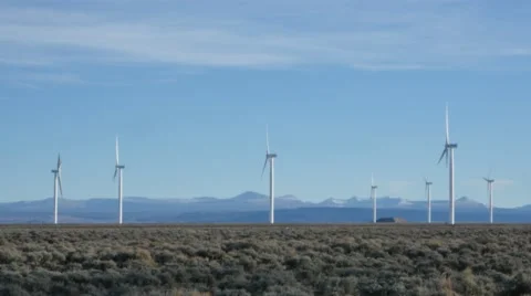 Wind Turbines 4k Stock Footage 48469501