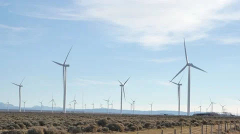Wind Turbines 4k Stock Footage 48469705