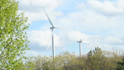 Wind Turbines 4k Stock Footage 108569097
