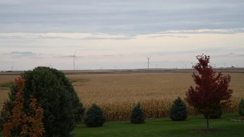 Wind Turbines 4K Stock Footage 120667970