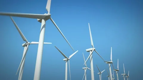Wind Turbines 4k Loop Stock Footage 78693277