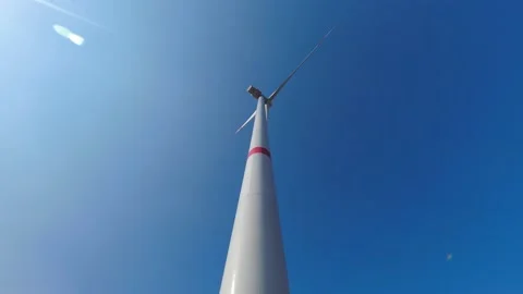 Wind turbines 4k time lapse Stock-Footage 172347843