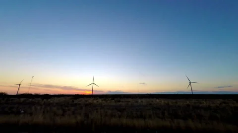 Wind Turbines 4K UHD Video stock 49890763
