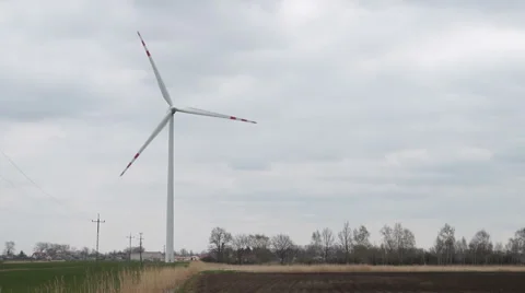 Wind turbines 5 Video stock 49660039
