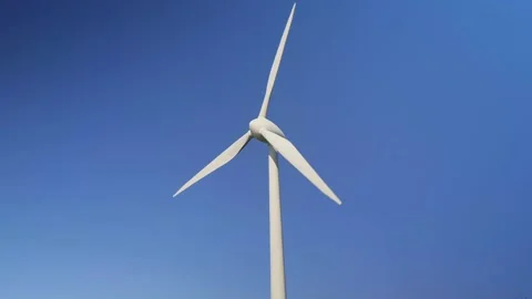 Wind turbines in action Stock Footage 228676266