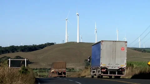 Wind turbines in Brazil 库存影片 50894569