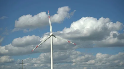 Wind turbines in China Stock Footage 95979043