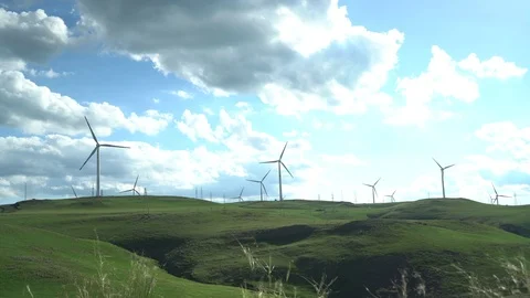Wind turbines in China Stock Footage 95979148