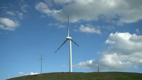 Wind turbines in China Stock Footage 95979208