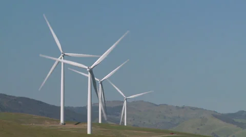 Wind turbines clip 03 Stock Footage 33361403