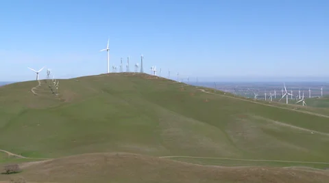 Wind turbines clip 05 Stock Footage 33361470