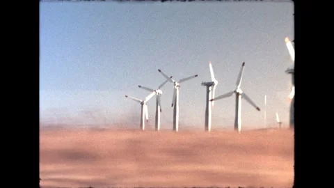 Wind Turbines Close-up Stock Footage 276291897