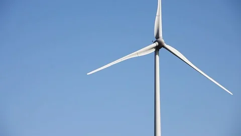 Wind turbines create renewable energy. Ecology green concept Stock-Footage 90803346