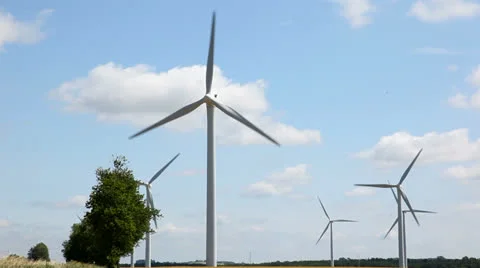 Wind Turbines in Denmark Video stock 25699163