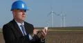 Wind Turbines Electric Energy Station Engineer Calculate Productivity Reports 4k or 4k+ Resolution