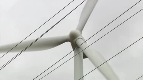 Wind Turbines Fall 03 - H264 Stock Footage 10774092