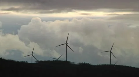 Wind Turbines Fall 20 - H264 Stock Footage 10774113