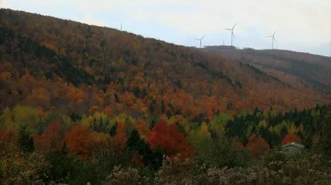 Wind Turbines Fall 21 - H264 Stock Footage 10774154