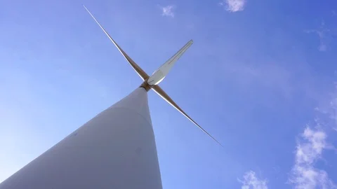 Wind turbines farm on the hill. Generating electricity in Thailand. Stock Footage 76237861