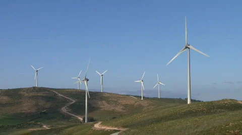 Wind Turbines Stock Footage 315835