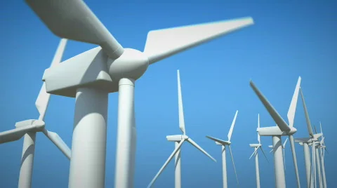 Wind Turbines Stock Footage 397822