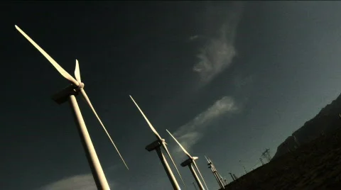 Wind Turbines Stock-Footage 500209