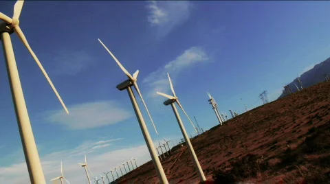 Wind Turbines Stock Footage 500225