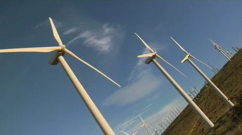 Wind Turbines Stock Footage 500236
