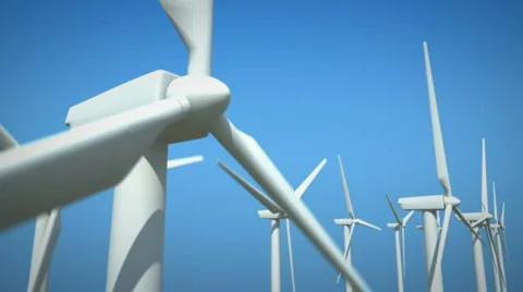 Wind Turbines Stock Footage 544743