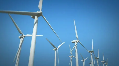 Wind Turbines Stock Footage 544746