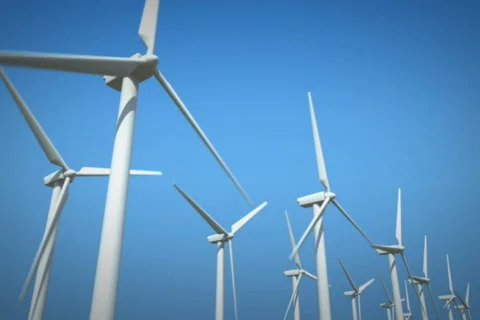 Wind Turbines Stock Footage 544750