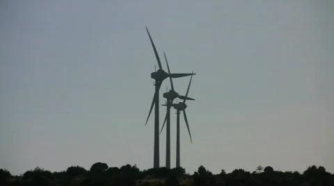Wind Turbines Video stock 638822