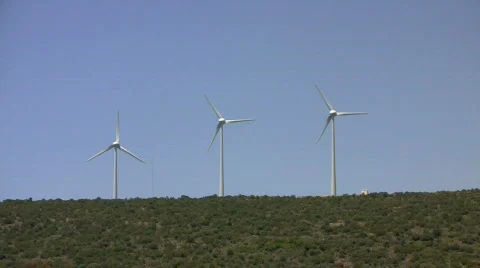 Wind Turbines Video stock 646583
