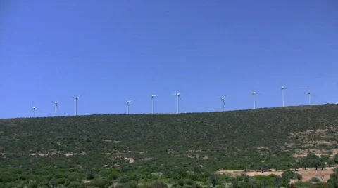 Wind Turbines Video stock 647014