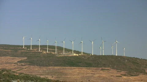 Wind Turbines Video stock 660775