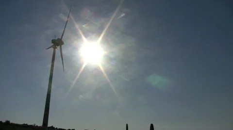 Wind Turbines Video stock 664418