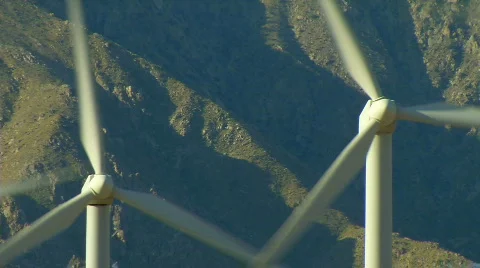 Wind turbines Stock Footage 682850