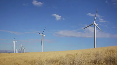 Wind turbines Stock Footage 1117646