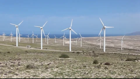Wind turbines  Stock Footage 2813695