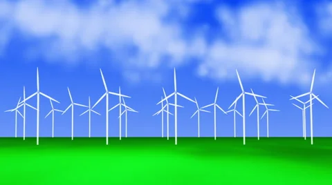 Wind Turbines Video stock 6913608