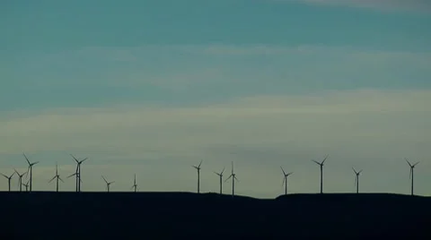 Wind Turbines Stock Footage 7745641