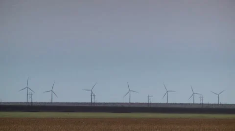 Wind Turbines Stock Footage 7745705